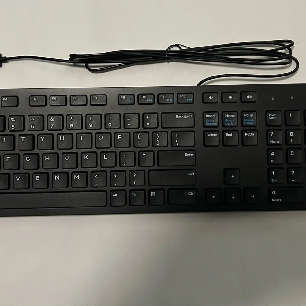 Dell Black Wired Keyboard